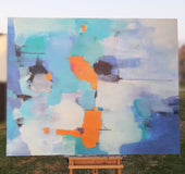 Original art for sale at UGallery.com | On the Bright Side by Dorothy Gaziano | $4,950 | acrylic painting | 48' h x 60' w | thumbnail 3