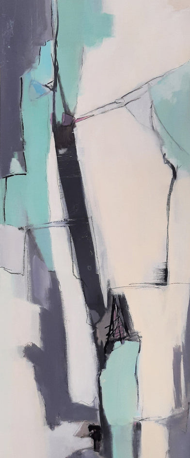 On the Right Track by Dorothy Gaziano |  Closeup View of Artwork 