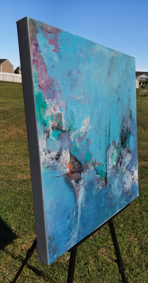 Open Waters by Dorothy Gaziano |  Side View of Artwork 