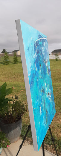 Surface Tension by Dorothy Gaziano |  Side View of Artwork 