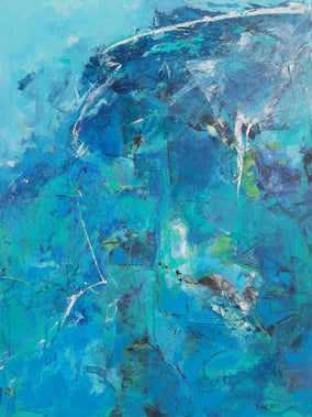 Original art for sale at UGallery.com | Surface Tension by Dorothy Gaziano | $2,575 | acrylic painting | 40' h x 30' w