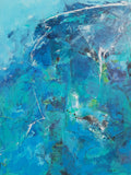 Original art for sale at UGallery.com | Surface Tension by Dorothy Gaziano | $2,575 | acrylic painting | 40' h x 30' w | thumbnail 1