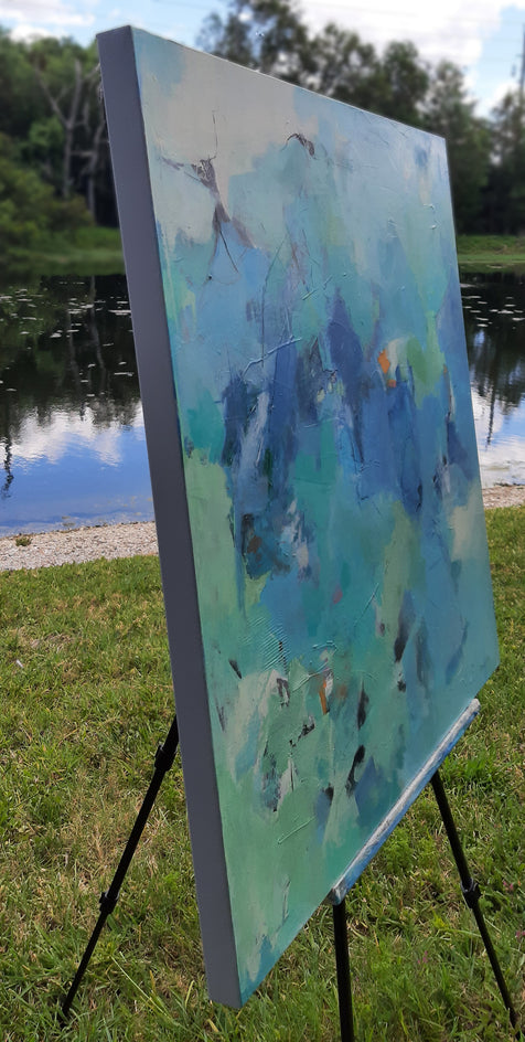 Tidal Memories by Dorothy Gaziano |  Side View of Artwork 