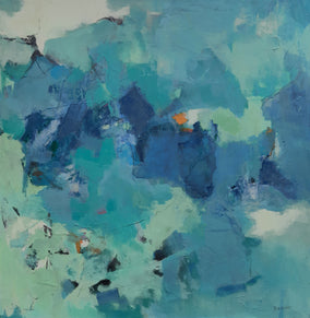 Original art for sale at UGallery.com | Tidal Memories by Dorothy Gaziano | $2,250 | acrylic painting | 36' h x 36' w