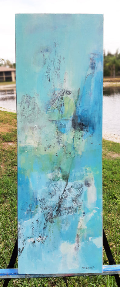 Waterfall Whispers by Dorothy Gaziano |  Context View of Artwork 