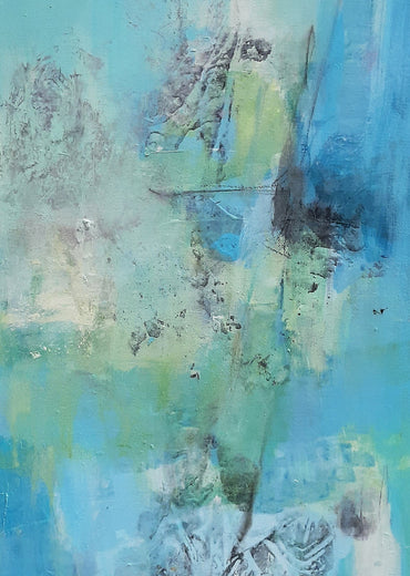 Waterfall Whispers by Dorothy Gaziano |   Closeup View of Artwork 