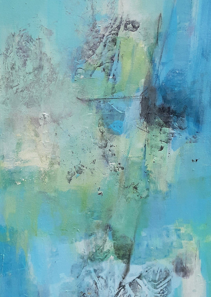 Waterfall Whispers by Dorothy Gaziano |  Closeup View of Artwork 