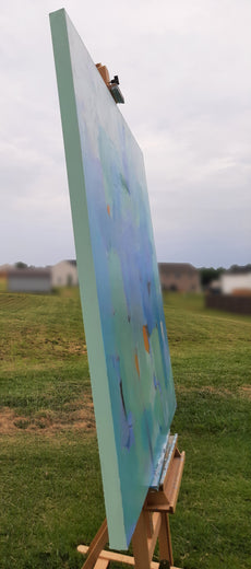 You Are Here by Dorothy Gaziano |  Side View of Artwork 