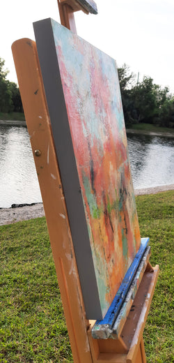 A Garden Stroll by Dorothy Gaziano |  Side View of Artwork 