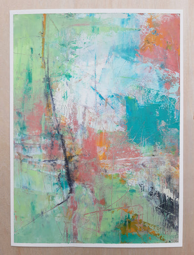 Abstract 2 by Dorothy Gaziano |  Side View of Artwork 