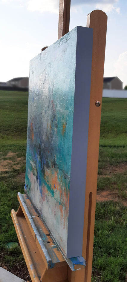 Abstract 4 by Dorothy Gaziano |  Side View of Artwork 