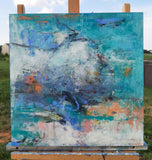 Original art for sale at UGallery.com | Abstract 4 by Dorothy Gaziano | $850 | oil painting | 20' h x 20' w | thumbnail 3