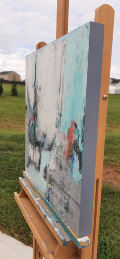 Abstract 5 by Dorothy Gaziano |  Side View of Artwork 