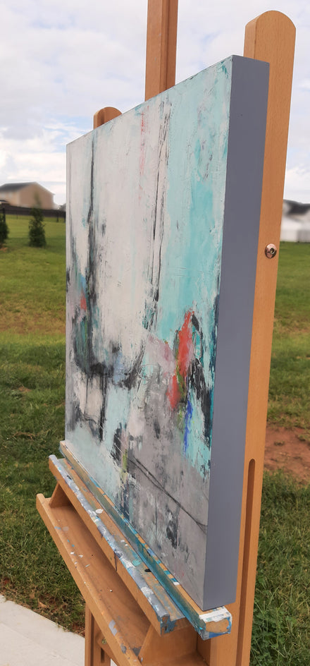 Abstract 5 by Dorothy Gaziano |  Side View of Artwork 