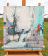 Original art for sale at UGallery.com | Abstract 5 by Dorothy Gaziano | $850 | oil painting | 20' h x 20' w | thumbnail 3