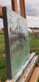 Original art for sale at UGallery.com | In the Distance by Dorothy Gaziano | $475 | oil painting | 11' h x 14' w | thumbnail 2