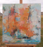 Original art for sale at UGallery.com | Lets Dance by Dorothy Gaziano | $950 | oil painting | 24' h x 24' w | thumbnail 3