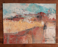 Original art for sale at UGallery.com | Open Fields by Dorothy Gaziano | $400 | mixed media artwork | 12' h x 16' w | thumbnail 3