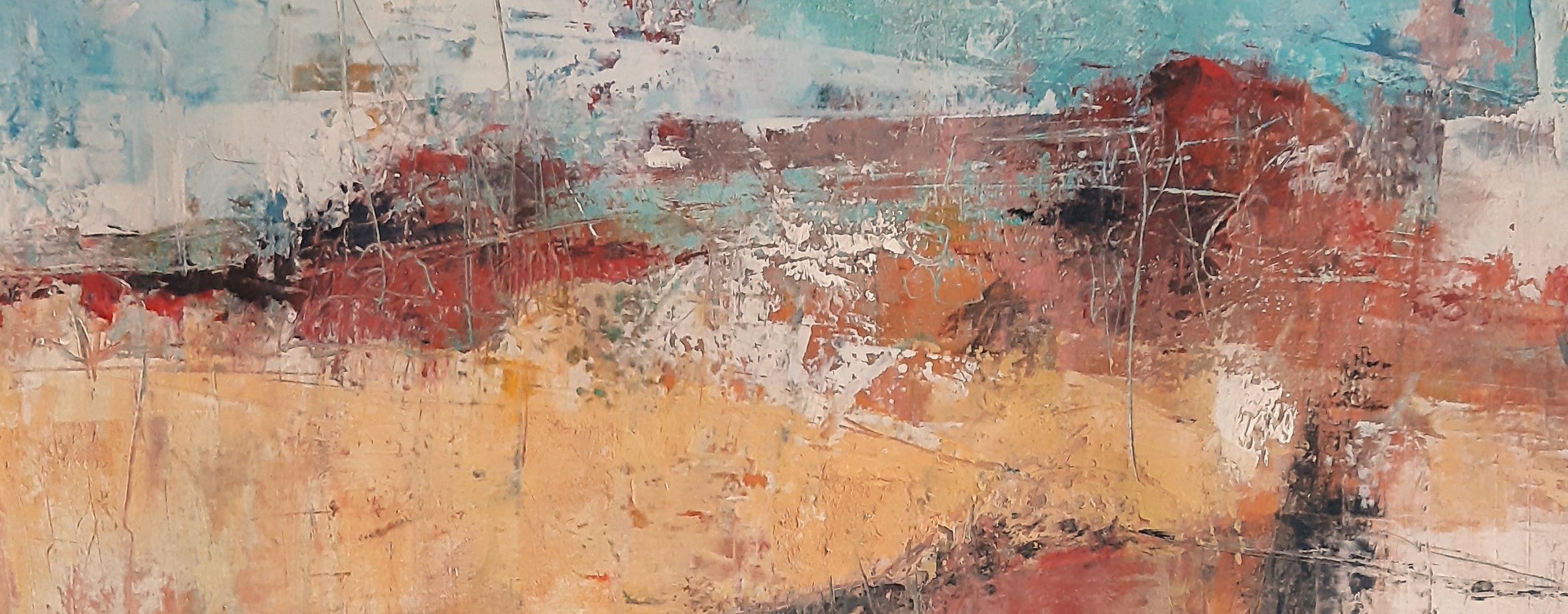 Open Fields by Dorothy Gaziano |  Closeup View of Artwork 