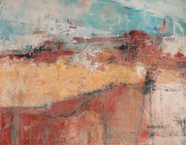 Original art for sale at UGallery.com | Open Fields by Dorothy Gaziano | $400 | mixed media artwork | 12' h x 16' w | thumbnail 1