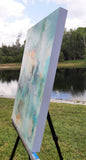 Original art for sale at UGallery.com | Quiet Turbulence by Dorothy Gaziano | $900 | oil painting | 24' h x 18' w | thumbnail 2