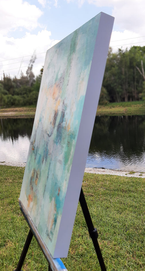 Quiet Turbulence by Dorothy Gaziano |  Side View of Artwork 