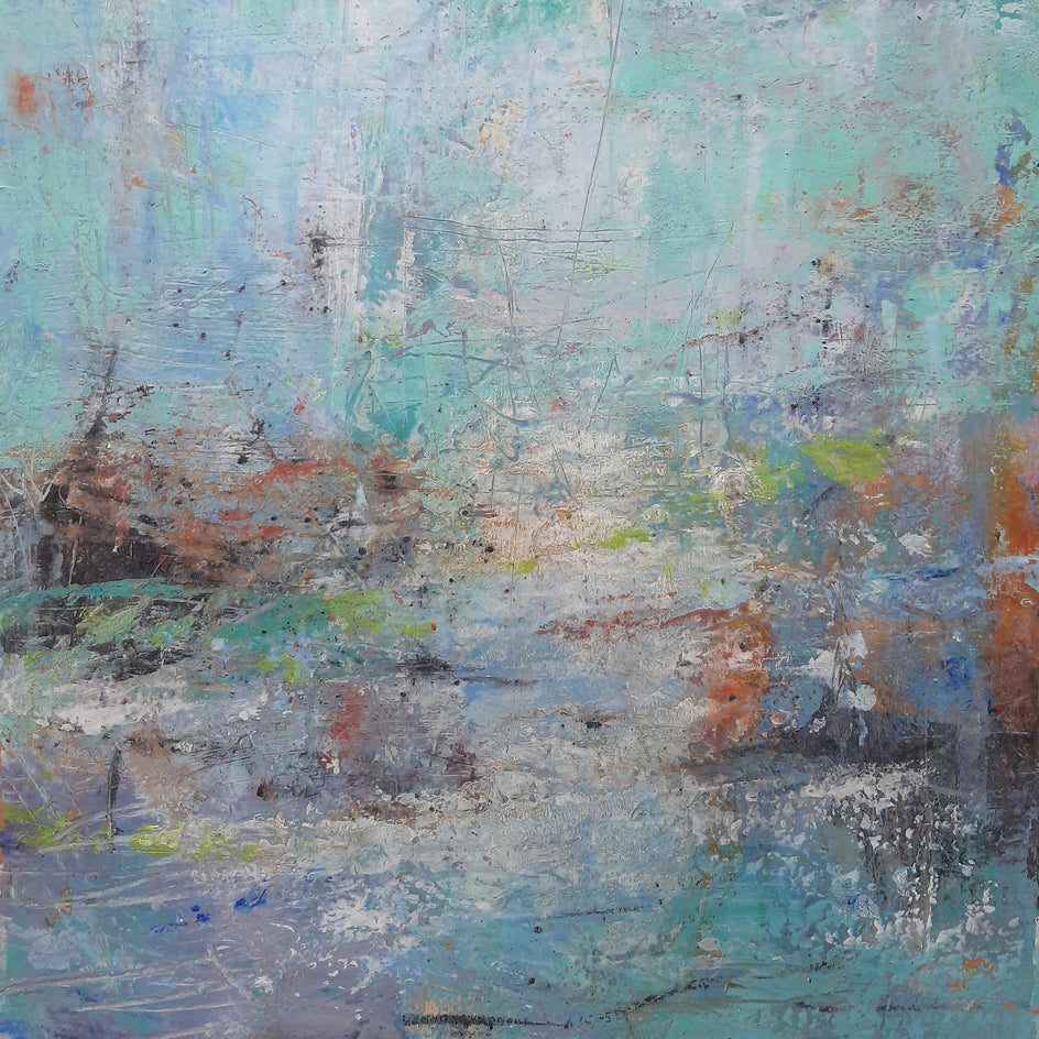 Summer Showers by Dorothy Gaziano |  Closeup View of Artwork 