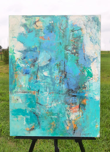 Turquoise Veil by Dorothy Gaziano |  Context View of Artwork 