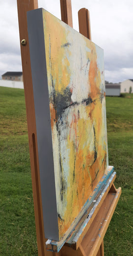 Yellow by Dorothy Gaziano |  Side View of Artwork 