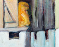 Original art for sale at UGallery.com | Pennsylvania Dairy Barn by Doug Cosbie | $575 | oil painting | 14' h x 18' w | thumbnail 4