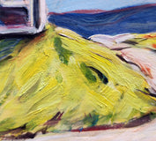 Original art for sale at UGallery.com | Pennsylvania Farmhouse by Doug Cosbie | $350 | oil painting | 8' h x 10' w | thumbnail 4