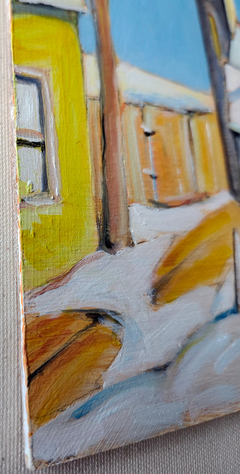Vermont Winter by Doug Cosbie |  Side View of Artwork 