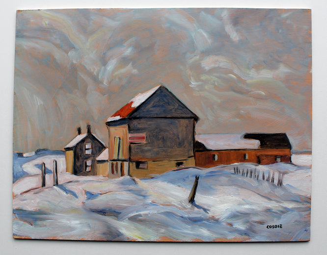 Winter Light, St Lawrence County, New York by Doug Cosbie |  Context View of Artwork 