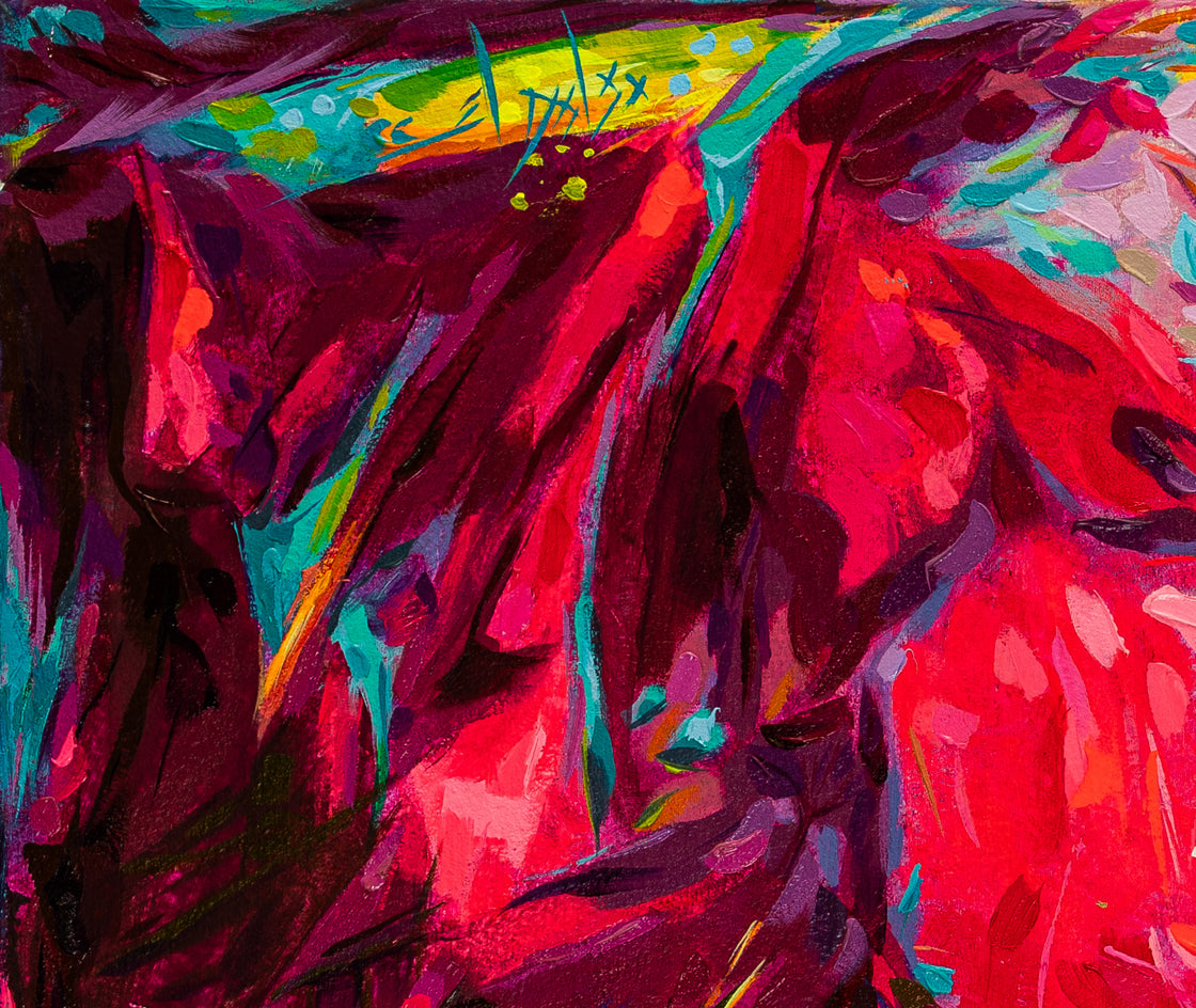 Bursting Paradise by Dowa Hattem |  Closeup View of Artwork 