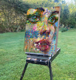 Original art for sale at UGallery.com | Blossom Beauty by Dowa Hattem | $1,250 | oil painting | 31.49' h x 23.6' w | thumbnail 2