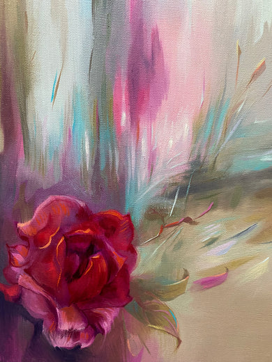 Fluttering Roses by Dowa Hattem |  Context View of Artwork 