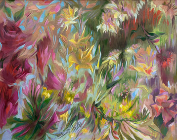 oil painting by Dowa Hattem titled Glowing from Within