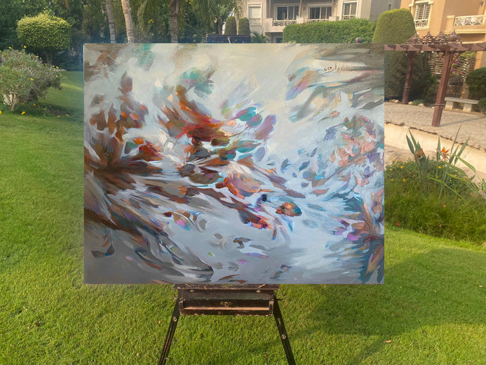 Hope Rising in Grey by Dowa Hattem |  Context View of Artwork 