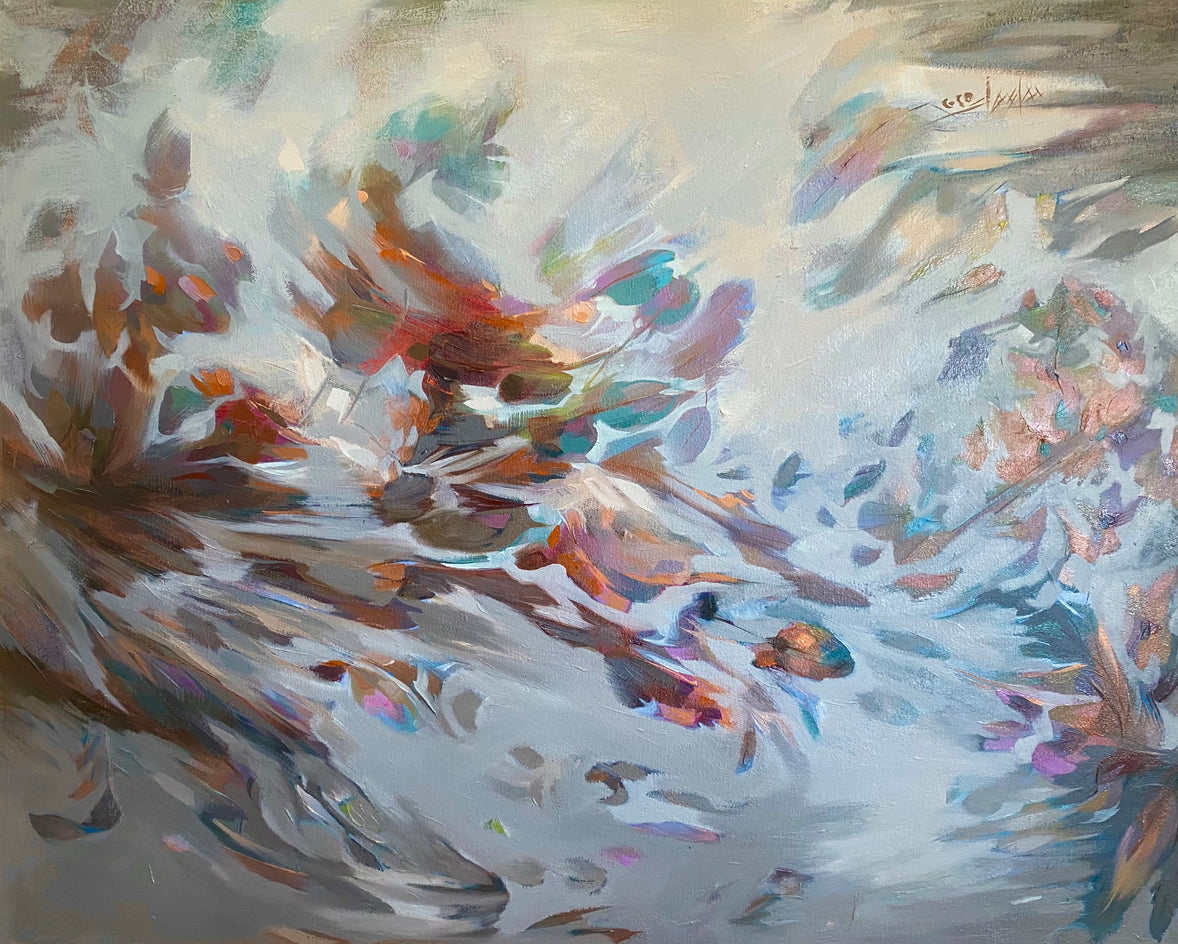 Hope Rising in Grey by Dowa Hattem |  Artwork Main Image 