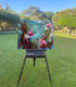 Original art for sale at UGallery.com | Ocean's Floral Dream by Dowa Hattem | $500 | oil painting | 17.7' h x 19.6' w | thumbnail 3