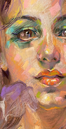 Soft Portrait by Dowa Hattem |   Closeup View of Artwork 