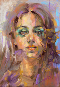 pastel artwork by Dowa Hattem titled Soft Portrait