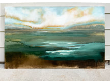 Original art for sale at UGallery.com | Daybreak by Drew Noel Marin | $3,400 | acrylic painting | 30' h x 48' w | thumbnail 3