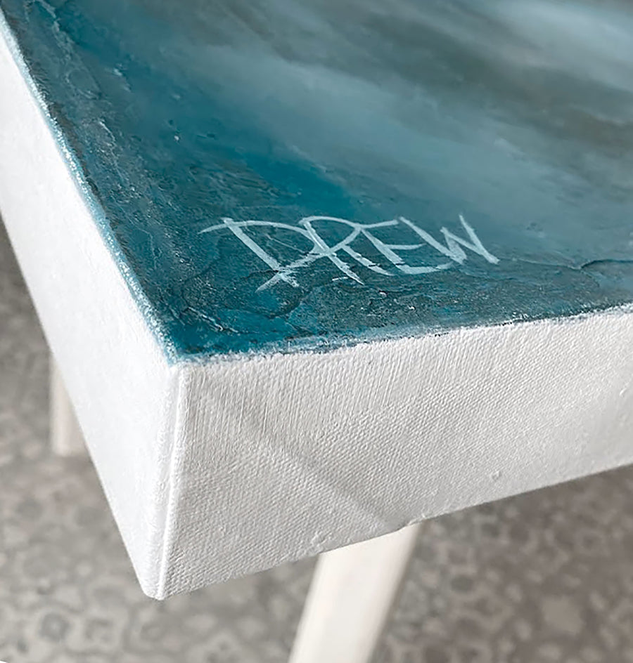 Diving In by Drew Noel Marin |  Side View of Artwork 