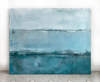 Original art for sale at UGallery.com | Diving In by Drew Noel Marin | $6,600 | acrylic painting | 48' h x 60' w | thumbnail 3