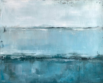 acrylic painting by Drew Noel Marin titled Diving In