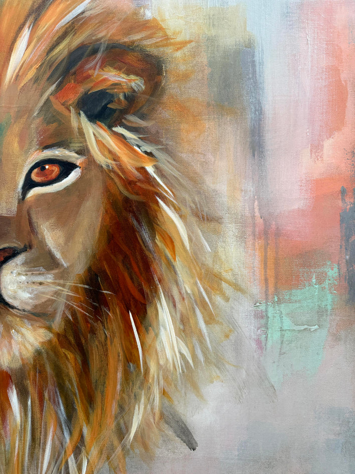 King by Drew Noel Marin |  Closeup View of Artwork 