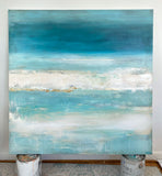 Original art for sale at UGallery.com | Peace of Mind by Drew Noel Marin | $3,575 | acrylic painting | 40' h x 40' w | thumbnail 3
