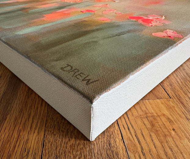 Rooted in Light by Drew Noel Marin |  Side View of Artwork 