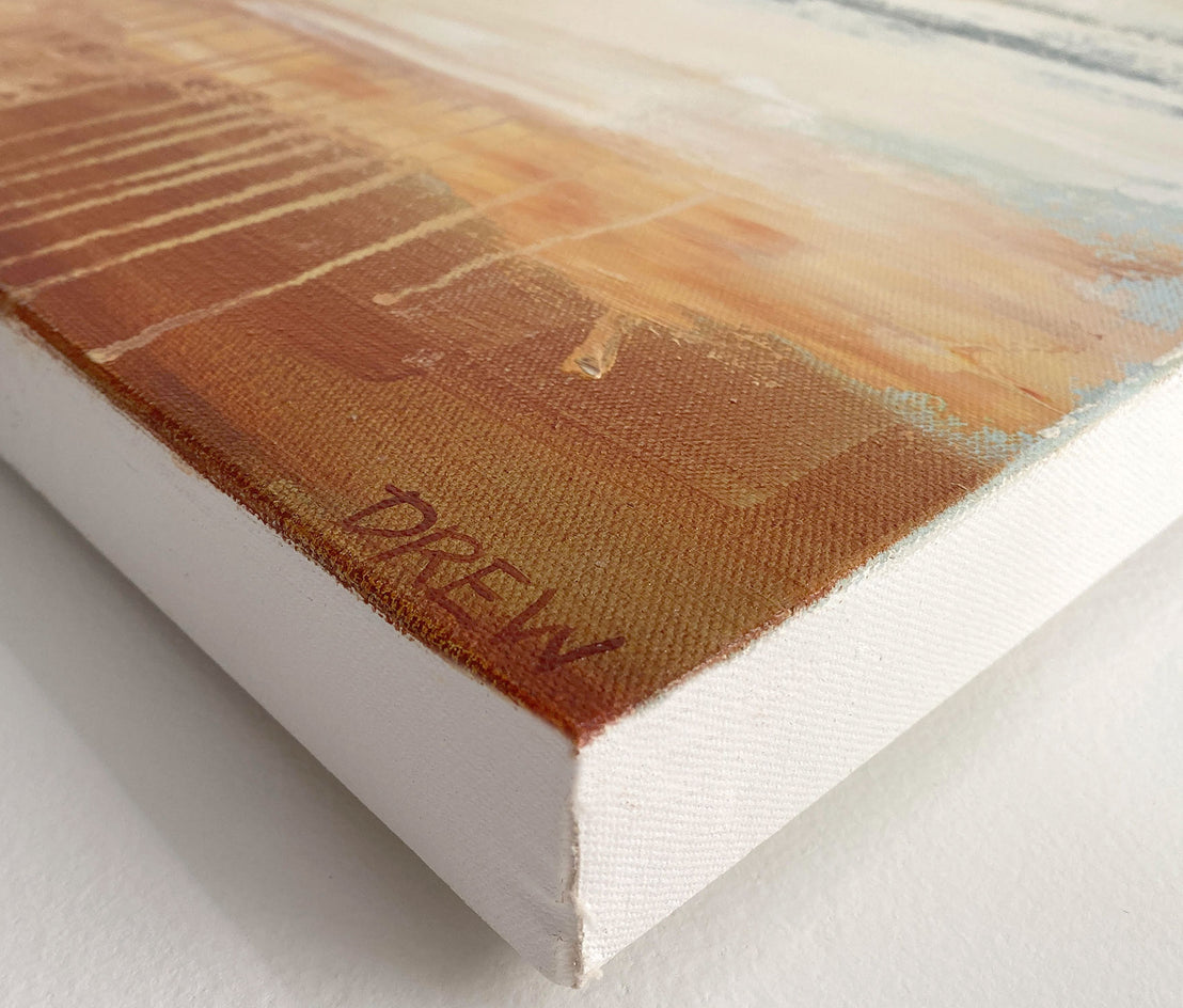 Silver Lining by Drew Noel Marin |  Side View of Artwork 